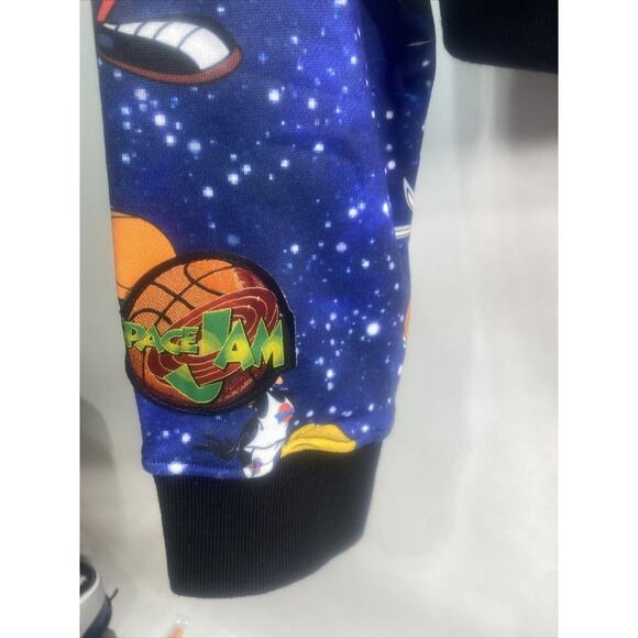 Space Jam Tune Squad Crop Top Hoodie Rare Size Juniors XL 44" Chest 18" Length - Picture 14 of 16